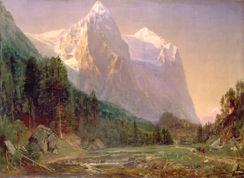 Sunrise on the Wetterhorn, 1858